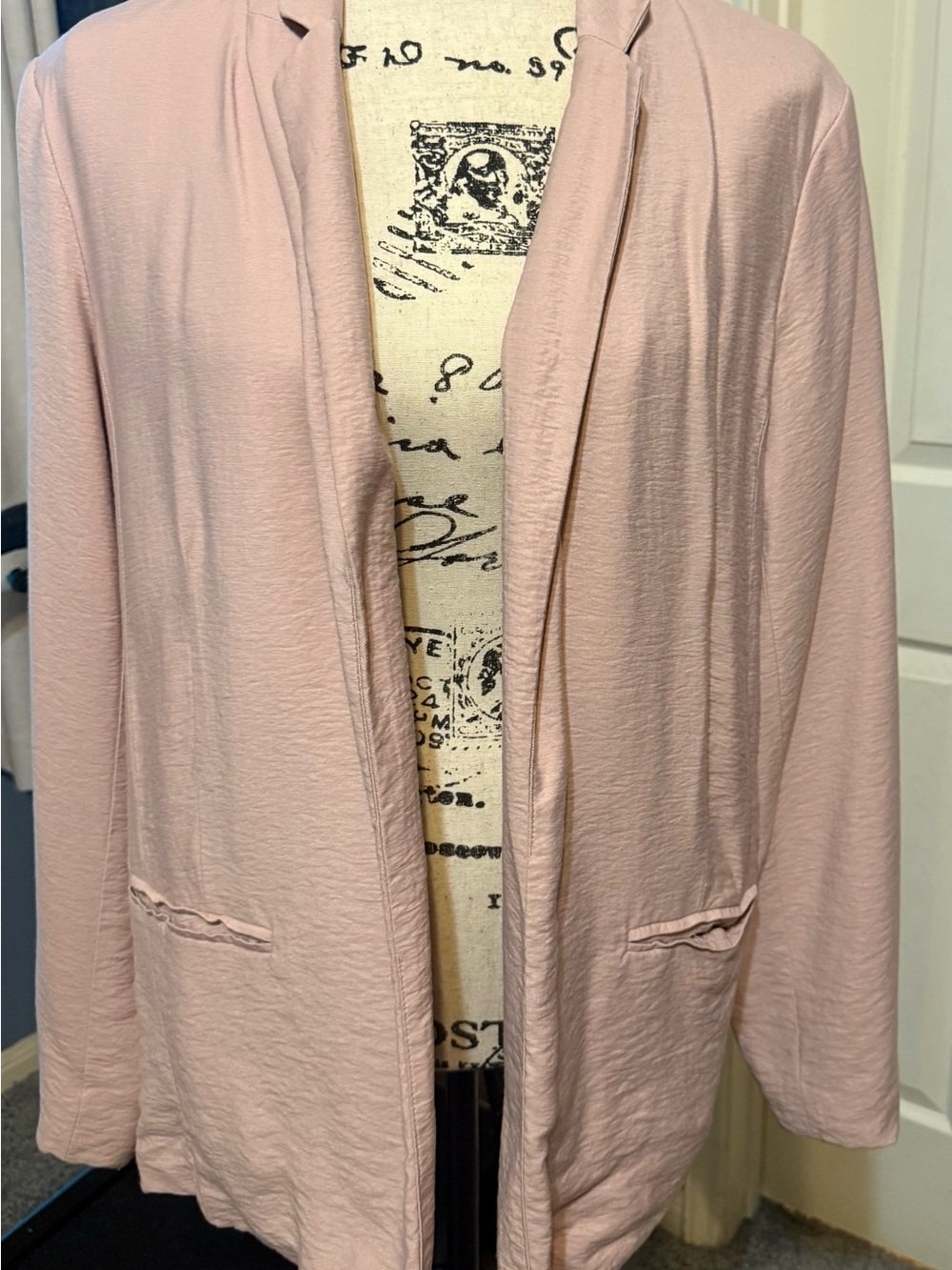 LC Lauren Conrad Blush Open-Front Jacket